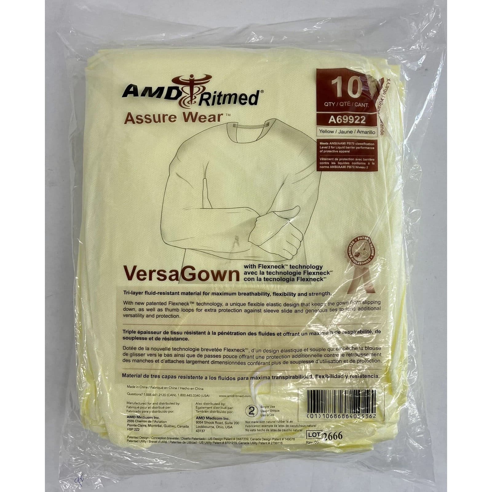 Ritmed AssureWear VersaGown Isolation Gown